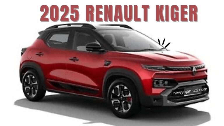 Renault Kiger का स्पोर्टी फ्रंट लुक LED हेडलाइट्स और कस्टम अलॉय व्हील्स के साथ