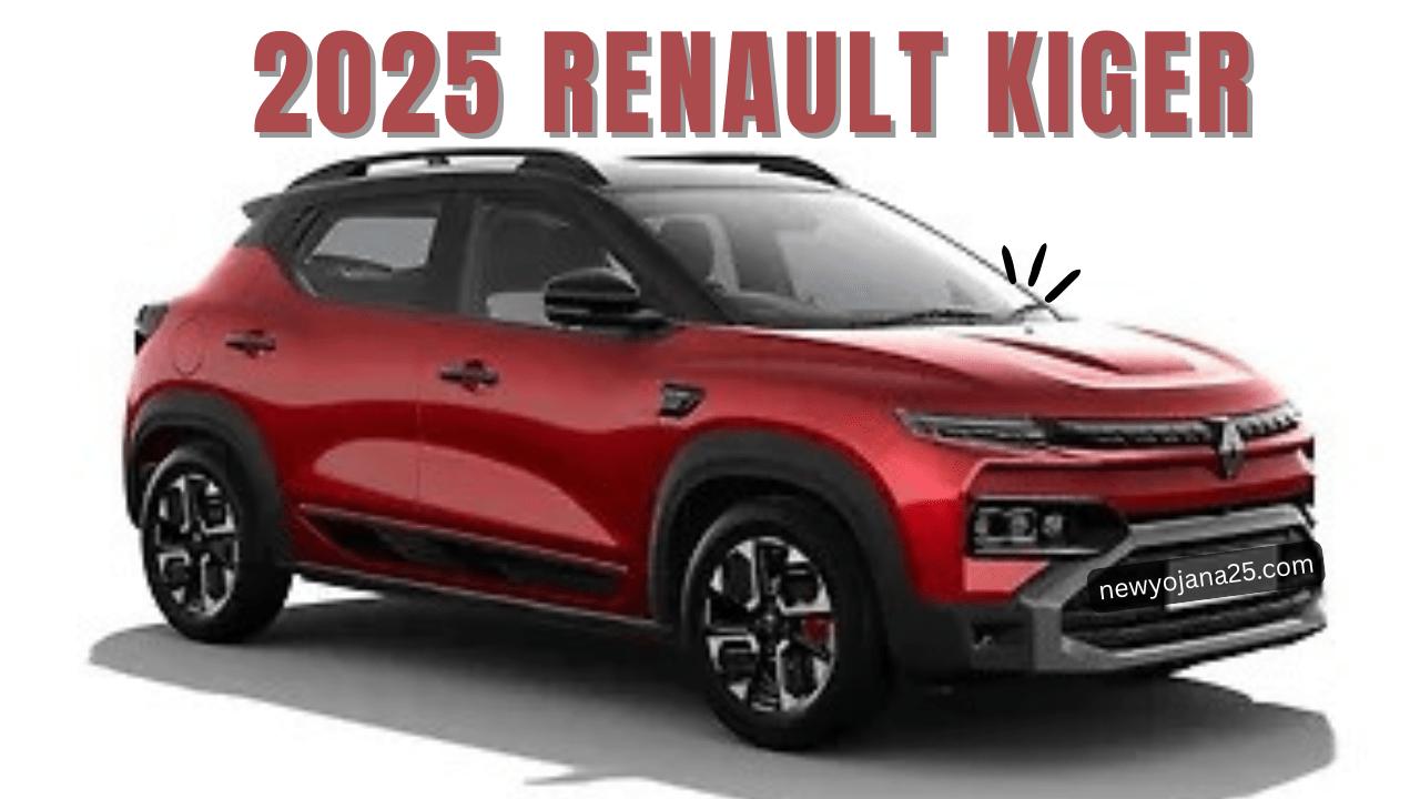 Renault Kiger का स्पोर्टी फ्रंट लुक LED हेडलाइट्स और कस्टम अलॉय व्हील्स के साथ